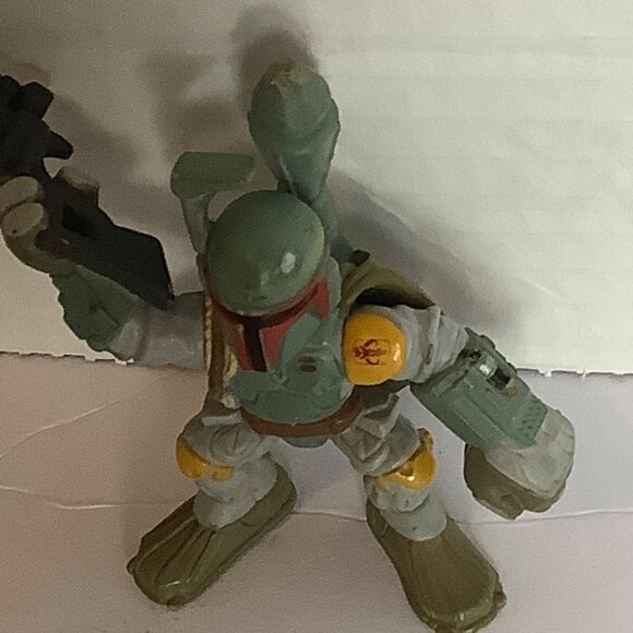 Vtg Star Wars Galactic Heroes Boba Fett Action Figure 2004 Hasbro 2.75" - Picture 3 of 6